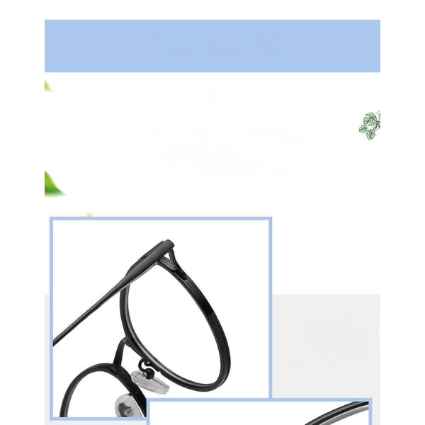Multifokal dioptri Progressiv, hopfällbara HD-fickor av ren titan, blå ljusblockerande telefonglasögon, anti-fatigue Anti UV för män och kvinnor Eyewea
