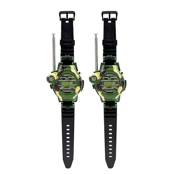 Walkie Talkies Ure til Børn 7 i 1 Camouflage Lysende Intercom Ur Børnelegetøj Børneundervisningslegetøj