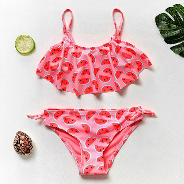 1~14Y Flickbaddräkt Flickbaddräkt Set Bikiniset för barn Biquini Infantil Baddräkt för barn-ST108mix 108 Rosa 3-4 år