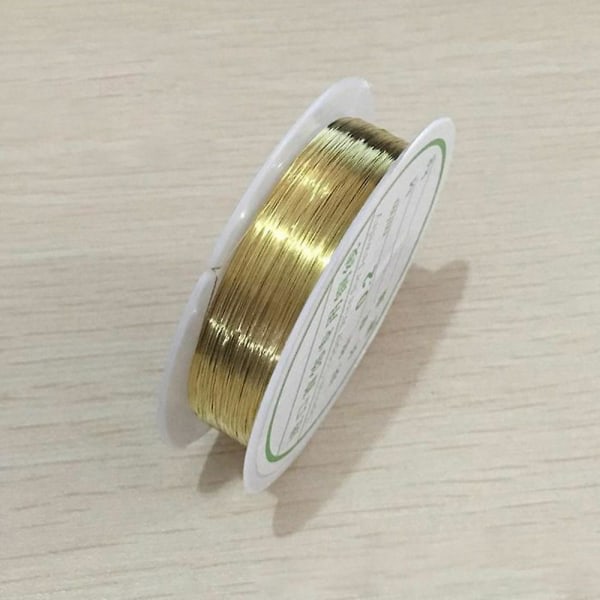 0,2-1 mm Silver/Röd/Lila Koppartråd Halsband Diy Pärlsnöre Gul 0,8 mm x 2,5 m