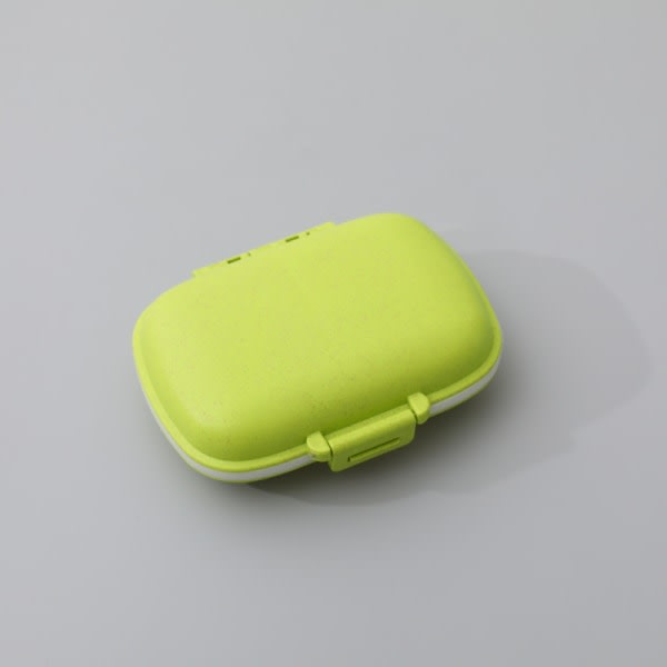 3 Resepilleraska, liten bärbar pillerlåda för handväska, mediciner green