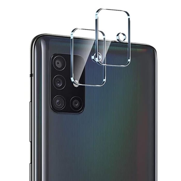 CQBB 2 x härdat glas kameraskydd för Samsung Galaxy A51 5G