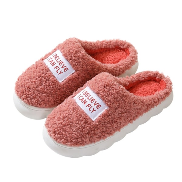 Fuffy Fur Tofflor Plysch Flat Tofflor GRÅ 40-41 Harmaa Grey 40-41