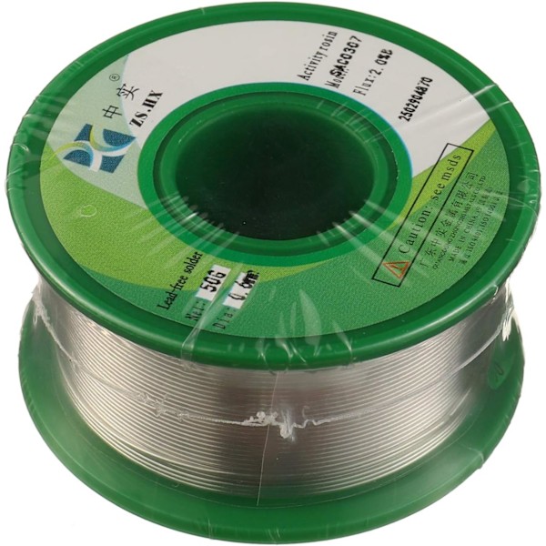 Blyfri Lödtråd - Sn99, Ag0.3, Cu0.7, 0.6mm Rosinkärna för Elektrisk Lödning (100g)
