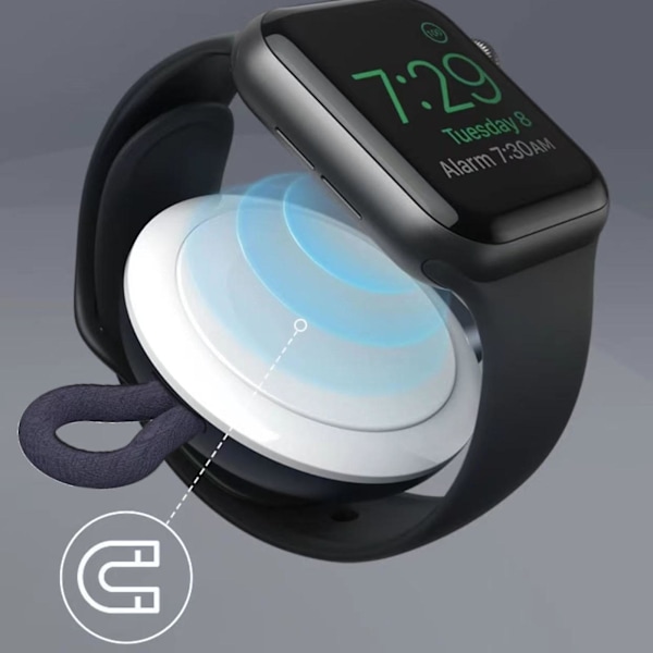 Bærbar trådløs oplader Power Banks Egnet til Applewatch Til Iwatch 2/3/4/5/6/7 Magnetisk USB Hurtigoplader Dokningsstation S