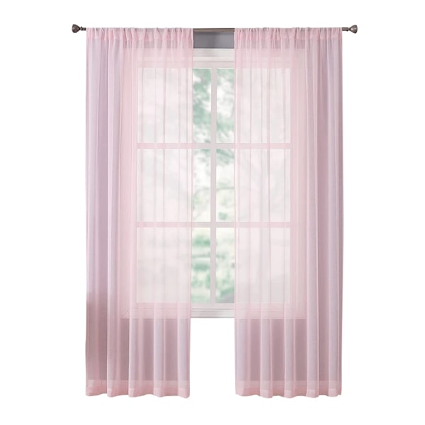 Transparent Fönster Gauze Solid Färg Bröllop Glas Gauze Hushållsprodukter Lätt Lyx Style Lätt Att Installera Gardiner A8