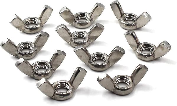 M10 Vingmutter 304 Rostfritt Stål Gängmutter Handskruvmutter (20-pack) - Superb-max