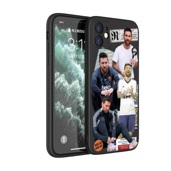 SQBB iPhone 13 Pro Puhelimen Kotelo Messi Puzzle Musta