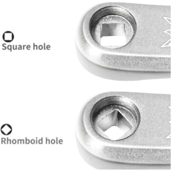 Cykelvev, Universal 170mm Aluminiumlegering Vänster Enkel kedja Vev Cykelbyte vev (Rhombiskt hål-Silver)