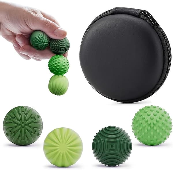 Silikonmagnetiska bollfidgetleksaker för vuxna och tonåringar, 4-pack ...