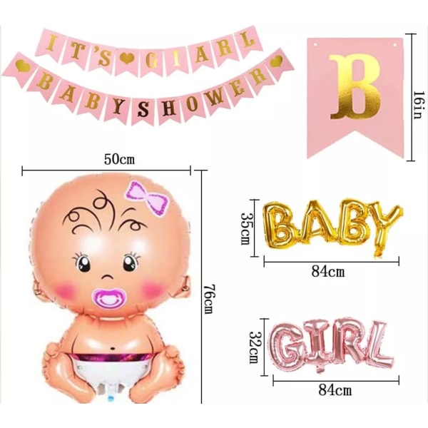 Baby Shower Kit - IT'S A GIRL