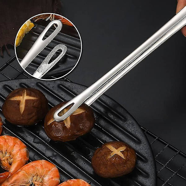 2-pack rostfria matpincetter Japanska multifunktionella matlagningsklämmor Köksklämmor Serveringsklämmor Grillklämmor för grillning av biff stekt fisk