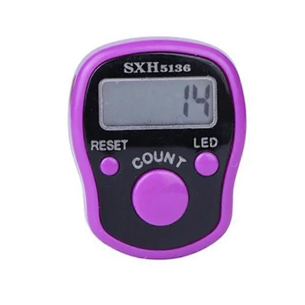 LED Muslimsk Teller Fingerring Håndteller Digital Tasbih