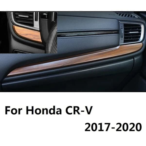 för -V 2017-2020 ABS Senterkonsoll Dashbord Strip Trim, Trestruktur[co]
