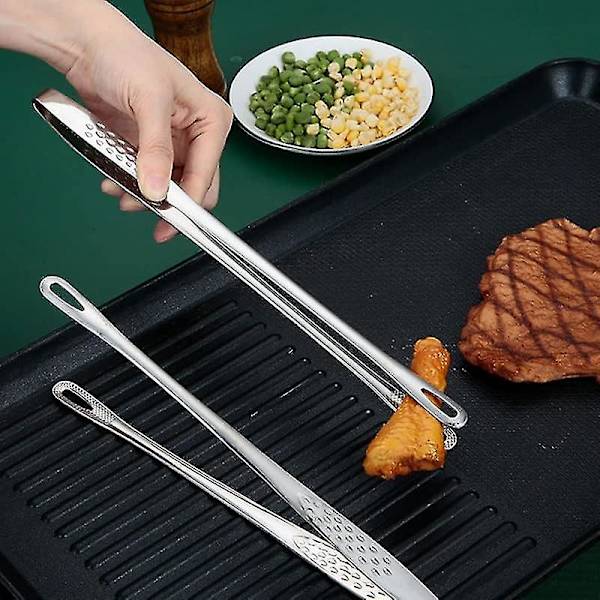 2-pack rostfria matpincetter Japanska multifunktionella matlagningsklämmor Köksklämmor Serveringsklämmor Grillklämmor för grillning av biff stekt fisk