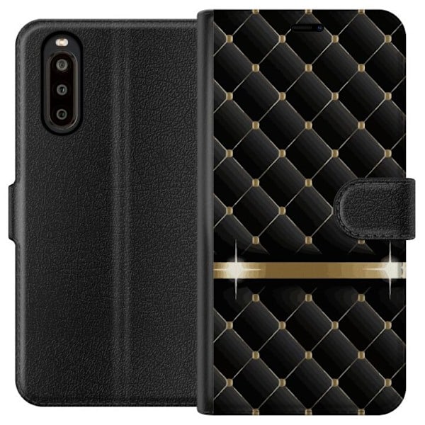 Sony Xperia 10 II Pung Etui Luksuriøs Sort