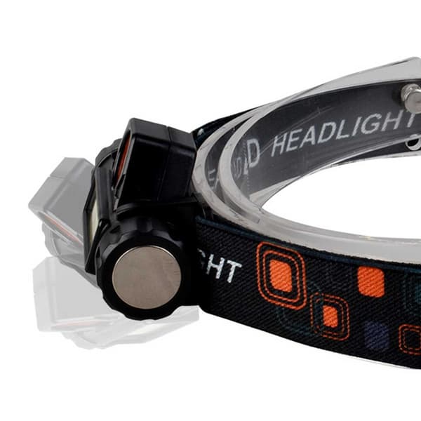 LED Headlamp Waterproof 800lm COB XOG USB Black black