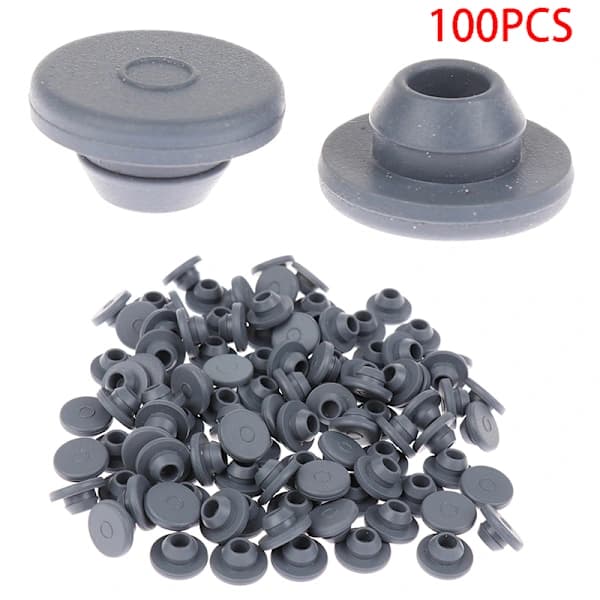 100 stk. gummipropper Selvforseglende injektionsporte til 13 mm Gl 100PCS[co]
