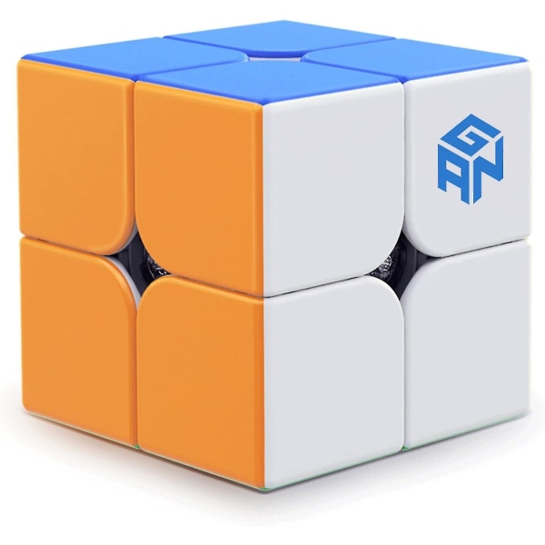 251 V2, 2x2 Speed Cube Gans Mini Cube Puzzle Toy 2x2x2 Magic Cube 51mm Leke For Nybegynnere (klistremerkeløs)