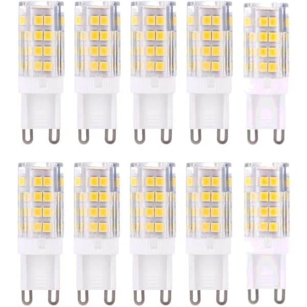 G9 LED-lamper, varmhvit 3000K 5W G9 LED, 10-pakning[co]