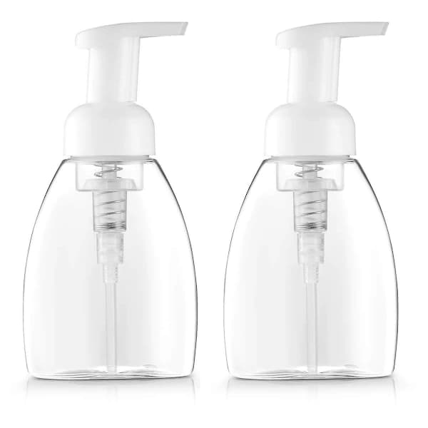 2-pack skummande tvålpumpsflaska 250 ml (8,5 Oz)[CO]