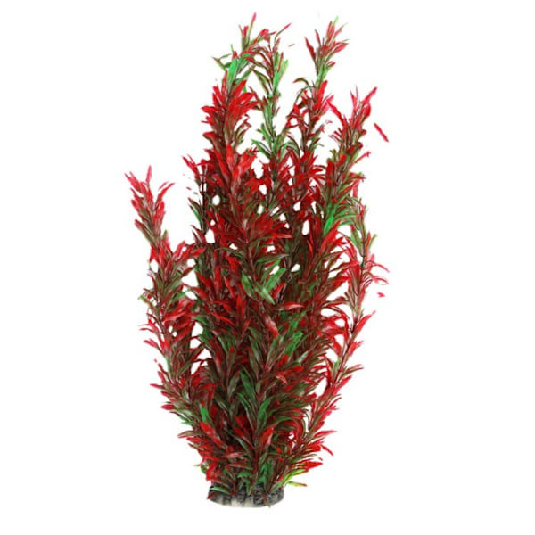 2 stk kunstige vannplanter for akvarium, reptilklatring
