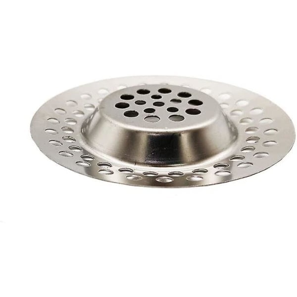 Rostfri diskbänkssil plugg diskbänkssil diskbänkssil hål sil avloppsskydd för badrum och kök, hårfångare propp för badkar (10-pack)