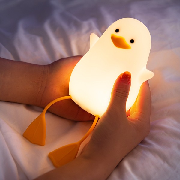 Mjuk silikon nattlampa USB LED Touch Lampa
