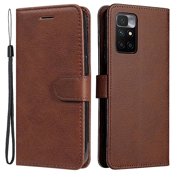 Xiaomi Redmi 10 Etui Solid Læder Brun