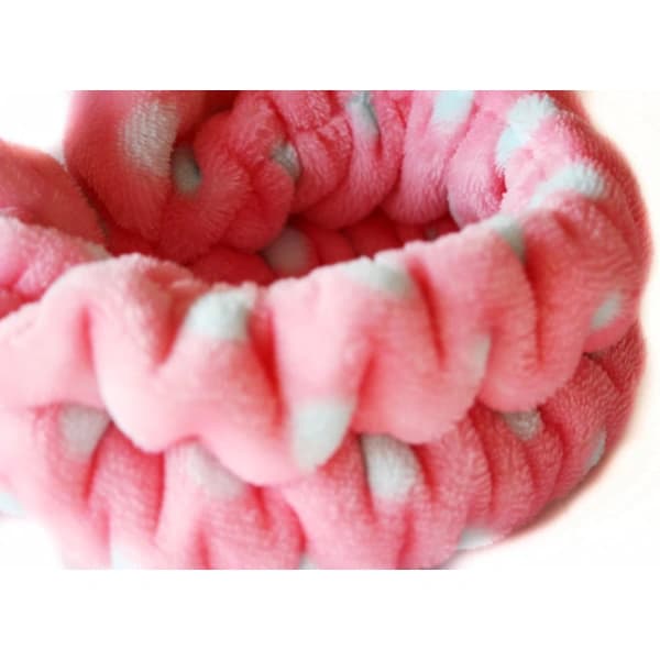Hårbånd - Pandebånd - Rosette med dobbelte løkker - Makeup - Vask - B[CO]