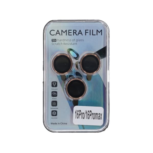 iPhone 16 Pro/16 Pro Max Lens Camera Protector - Gold Brun brown
