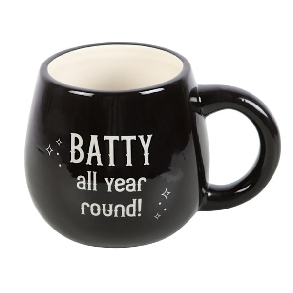 Something Different Bat All Year Round! Peekaboo Rounded Top Black/White One Size