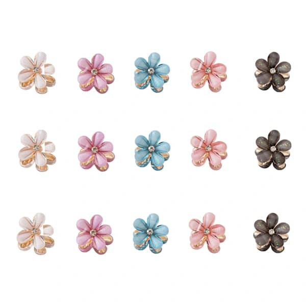 ##/17 styk Mini Diamant Hårspænder Små Hårklemmer Hårtilbehør til Kvinder Piger Mini Søde Hårspænder Hårklemmer til Hverdag Fest Bryllup##/
