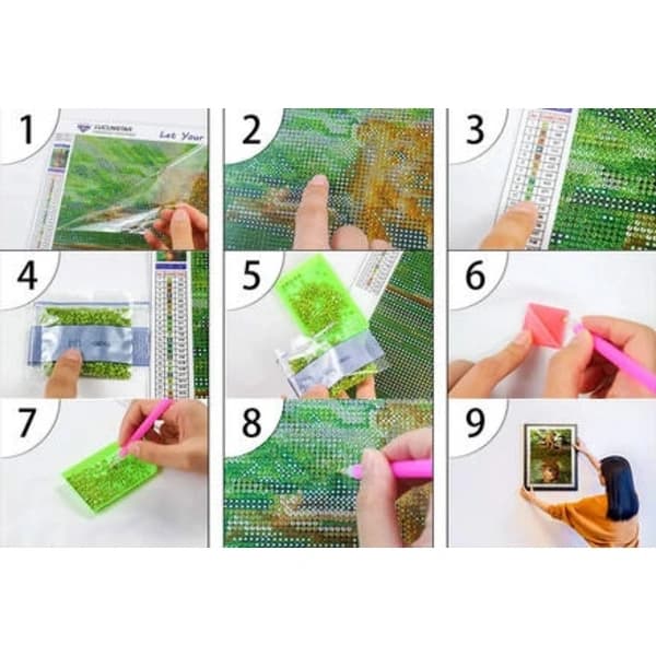 Diamantmaling / DIY 5D Diamantmaling - 30x30cm - Tre[CO]