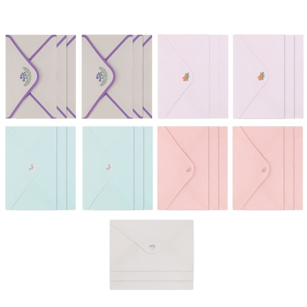 45-pack A5 Brevpapper eativ Pappersvaror Brevpapperskuvert Set Blandade Färger