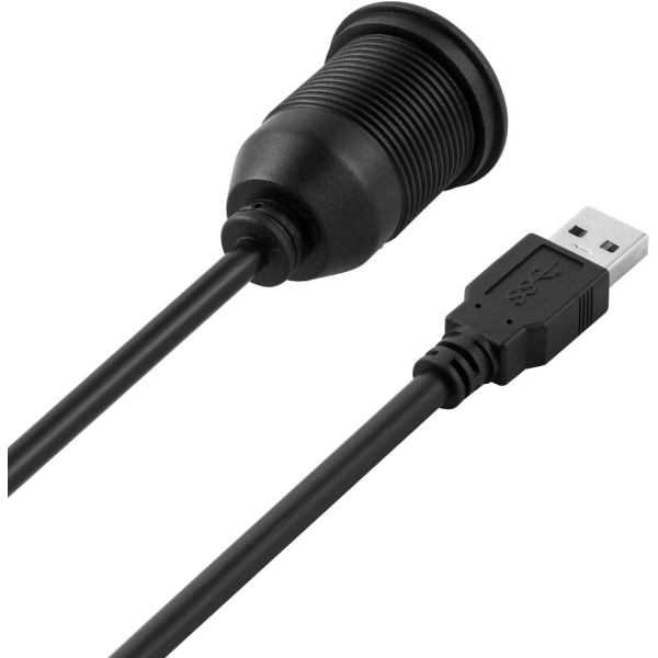 Panelinfälld kabel 2 meter 3,3' USB 3.0-förlängningskabel
