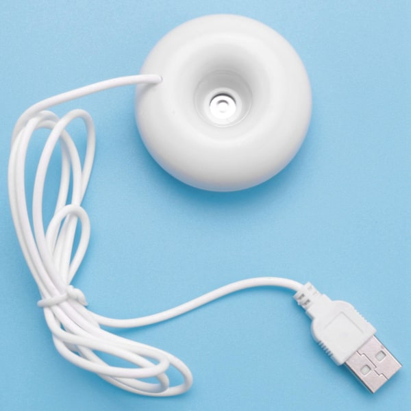 5x Hvit Donut Luftfukter Usb Kontor Skrivebord Mini Luftfukter Bærbar Kreativ Luftrenser Hvit