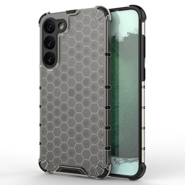 Samsung Galaxy S23 Plus Kuori Honeycomb Hybrid Musta