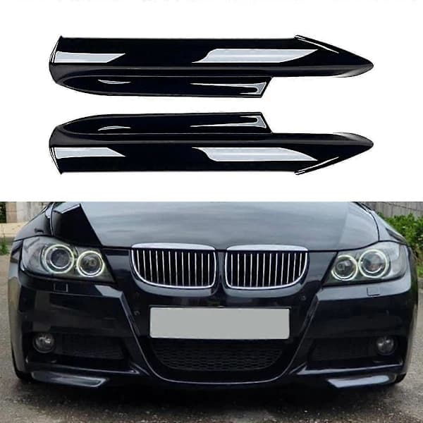 Til 3-serie E90 E91 320i 330i 2005-2008 Frontkofanger Læbe Vinkel Diffuser Splitter Spoiler Beskyttelse[co]