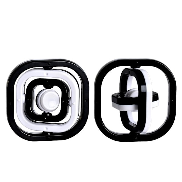 3D oändlig flip svart och vit fingergyro kreativ fingertoppsgyro dekompressionsleksak