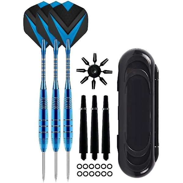 Professional Aluminium Tip Darts Set - 22g Metal Tips With Aluminum Shafts, O Rings, And Gift Case