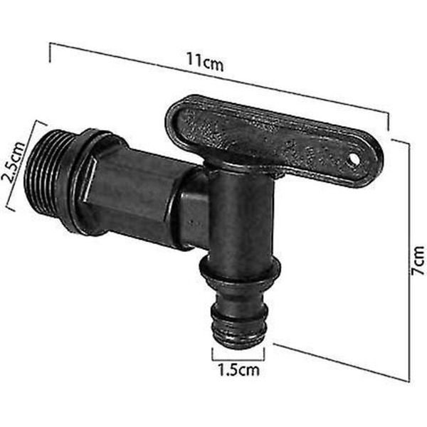 1000l Plastbeholderhane, Ibc Vandbeholderadapter, Vandslangehane, Til Regnvandssamler, Brændstoftank (plast)