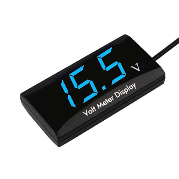 12V SPEC Digital LED-display Voltmeter Bil Motorcykel Spänningspanelmätare Röd[co]