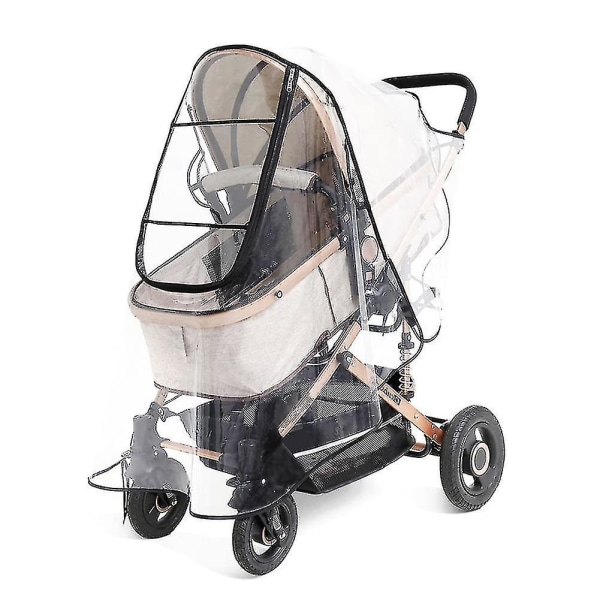 Universal Rain Cover For Pushchair Stroller Transparent Pram Rain Cover Windproof And