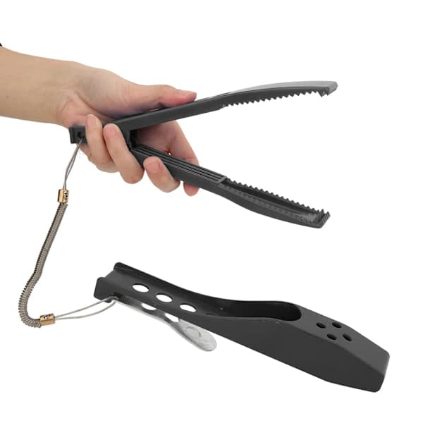 Multifunktionel Fiskegreb Controller med Klembeskyttelse Bærbart Fiskeværktøj Sort[co]
