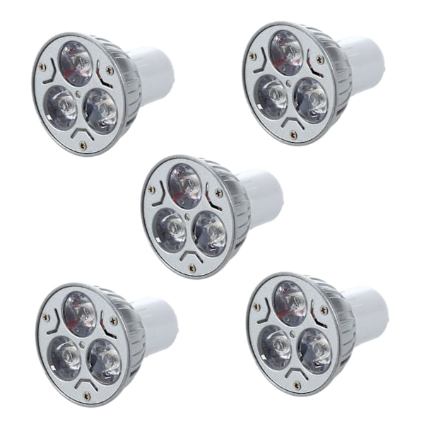 5x Bulb Light With 3 Leds Warm White 3w 5w 12v