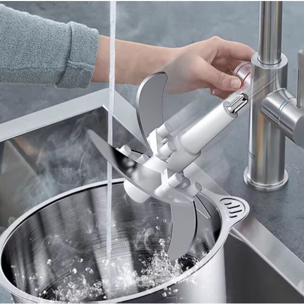 Sähköinen ruostumattomasta teräksestä valmistettu silppuri, 300 W ruokasilppuri, keittiösilppuri
