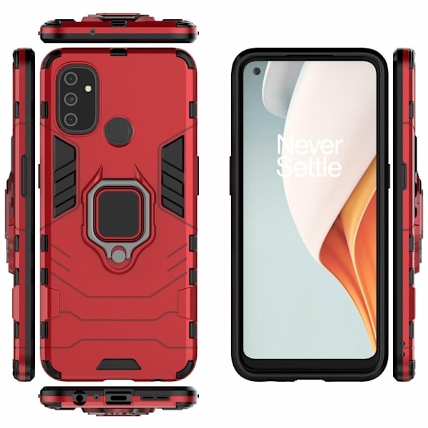 OnePlus Nord N100 - Hybridirengaskotelo - Punainen Red Röd