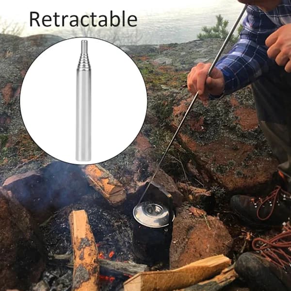 Sammenleggbar ildblåser i rustfritt stål - 4-pakning for camping og matlaging[CO]