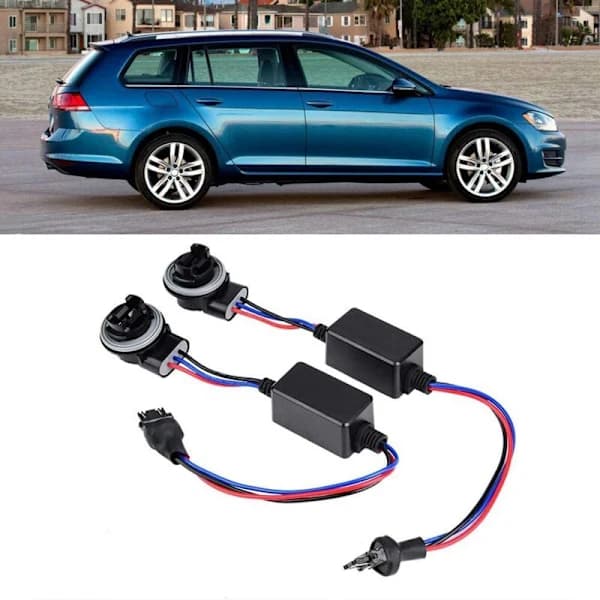 2 STK 3157 3157-B Bil LED-frontlykter Dekoder Motstand Kabel Anti-Flimmer Bremselys Feil[co]
